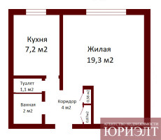 1 комнатная квартира по ул. Лынькова, д. 39