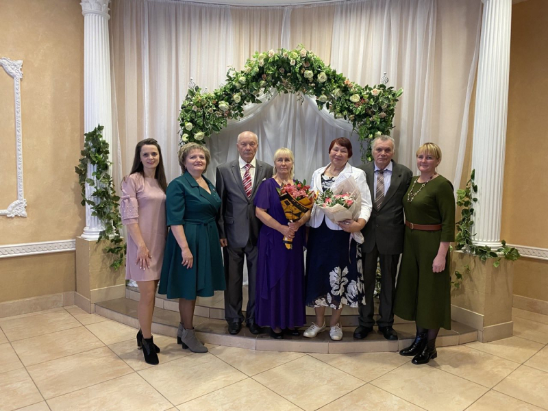 В Бобруйске чествовали семейные пары, прожившие в браке 50 лет