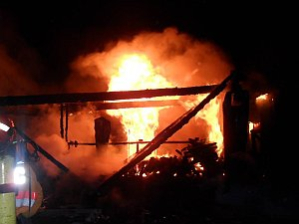 Пожар в деревне Черница