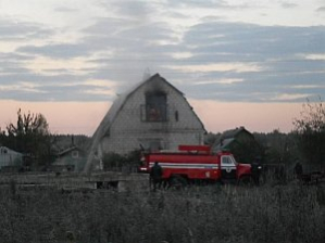 Пожар в деревне Старая Шараёвщина