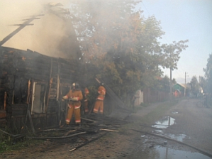 Пожар на улице Кирпичная