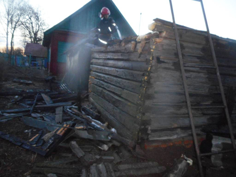 Утром в Бобруйском районе горела баня