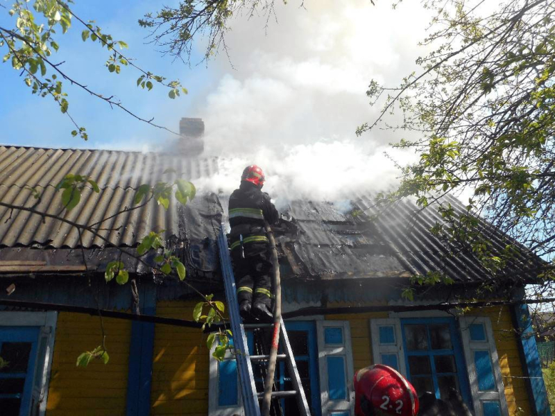 В Бобруйском районе горела дача