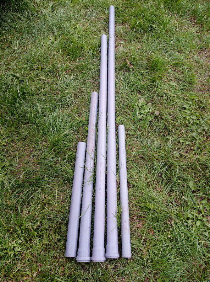 Труба канализационная 50х2000 мм, остаток