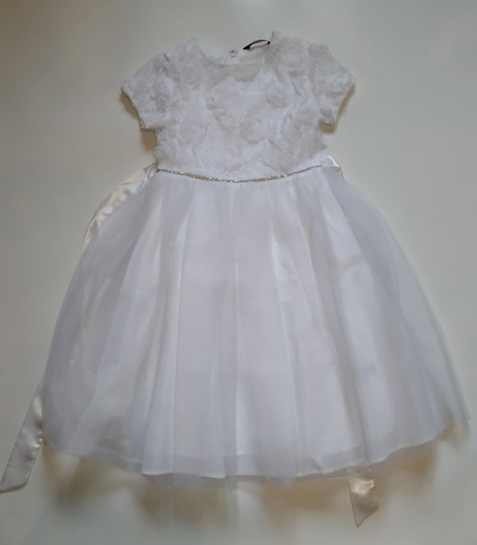 Белоснежное платье, рост 120-140