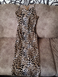 Шикарное новое платье леопард