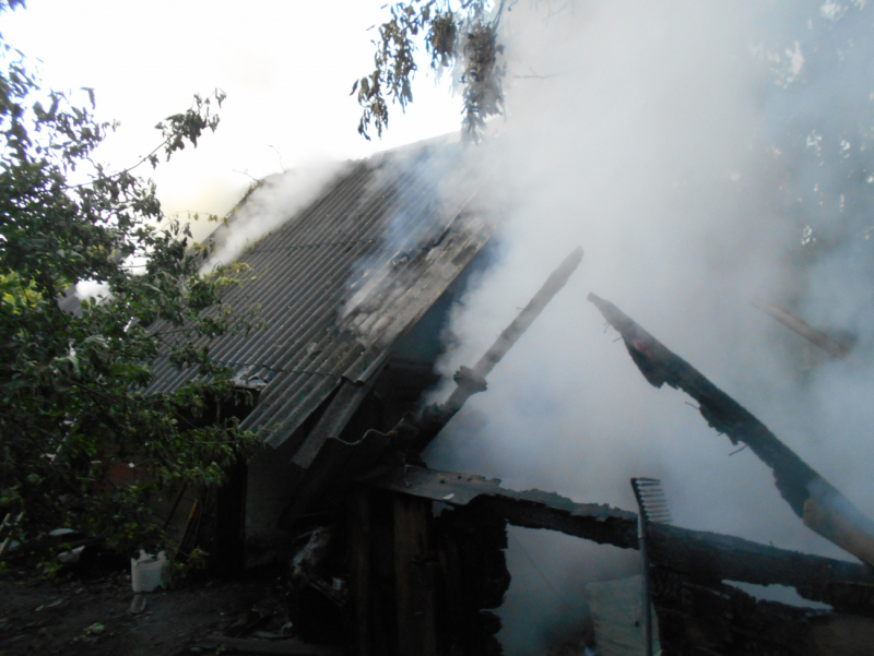 Пожар в деревне Малинники  Бобруйского района