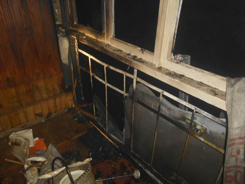 В Бобруйске горел балкон