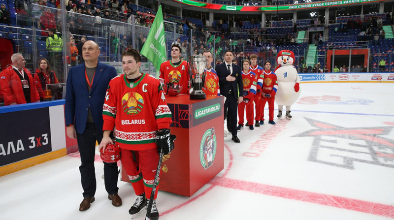 Сборная Беларуси по хоккею победила на Кубке Первого канала