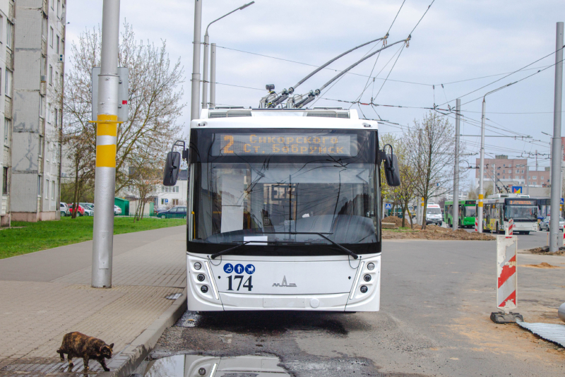 В тестовом режиме в Бобруйске организуется движение троллейбуса по маршруту №5