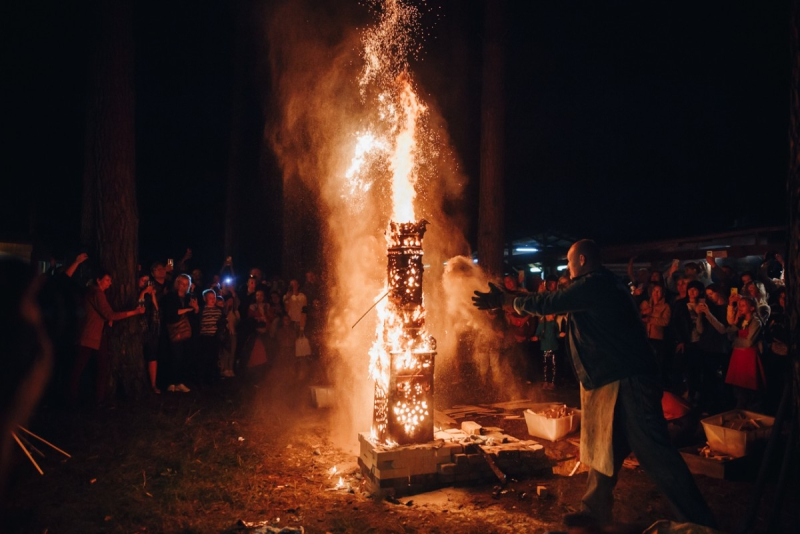 Из пламени бога огня родилась главная скульптура пленэра «Арт-Жыжаль»