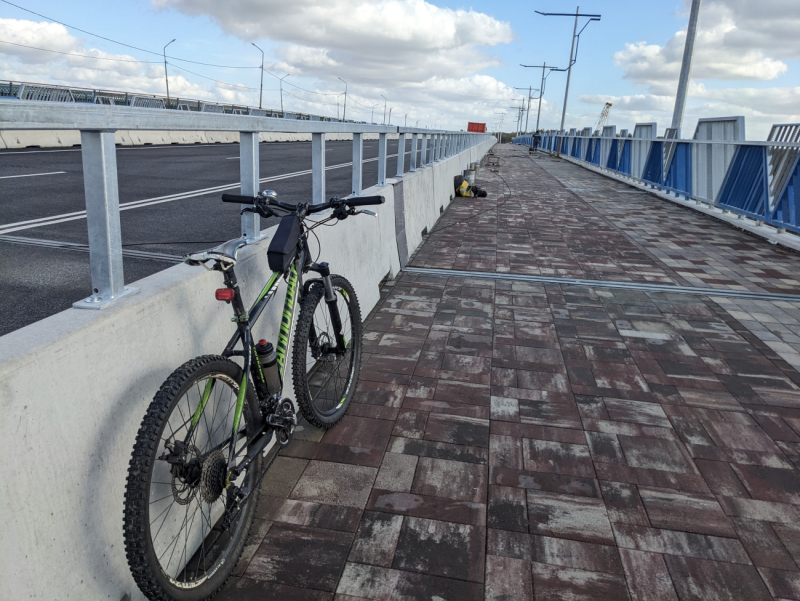 Новый титовский мост открыт для машин. А для велосипедов?