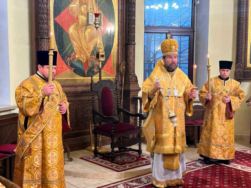 Накануне недели о мытаре и фарисее епископ Серафим совершил вечернее богослужение в Никольском кафедральном соборе г. Бобруйска