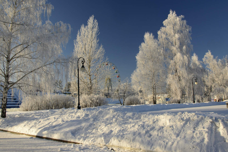 Выходные в Бобруйске выдались на редкость морозными