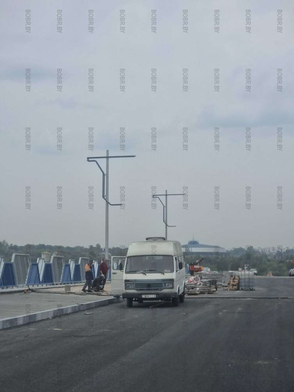 Строительство нового моста через Березину в районе Титовки идёт полным ходом