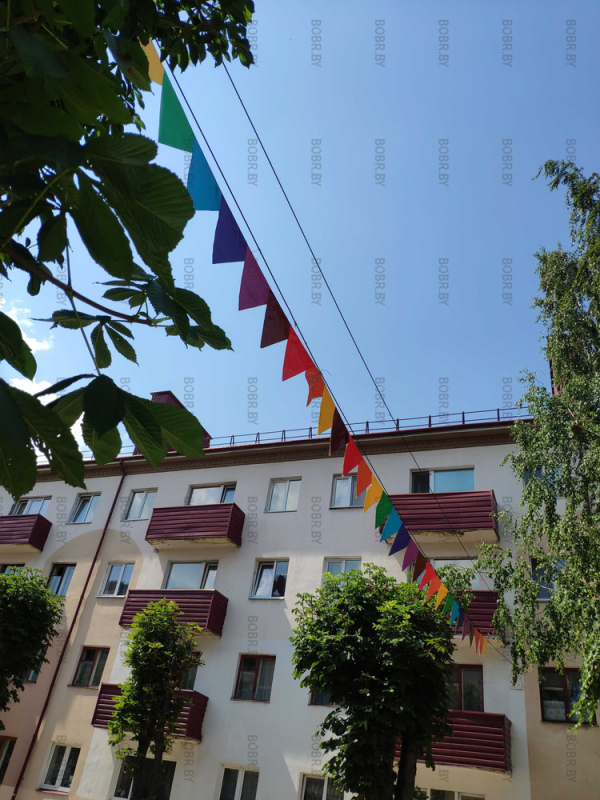Кто-то видит цветные флажки, кто-то видит lgbt pride в Бобруйске.