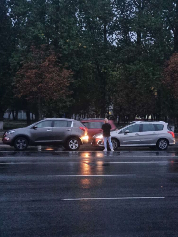 Авария улица Минская, район РТИ.