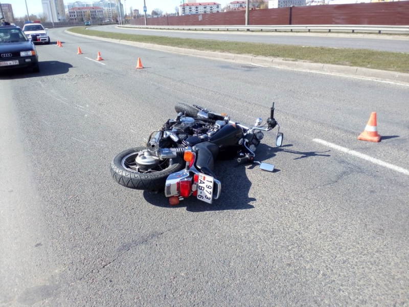 В Бобруйске тяжело травмирован мотоциклист