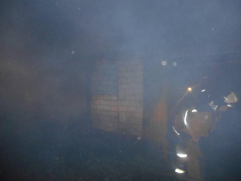 Пожар в деревне Осово