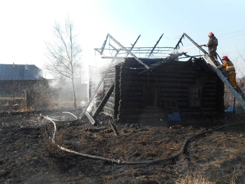 Пожар в деревне Барановичи
