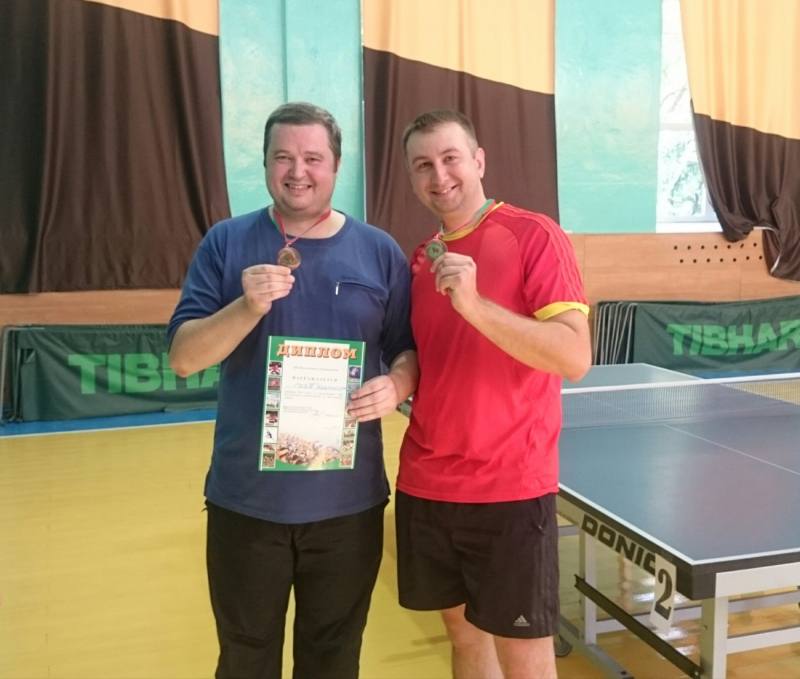 Инспектор Максим Титов – призер  областных соревнований по настольному теннису