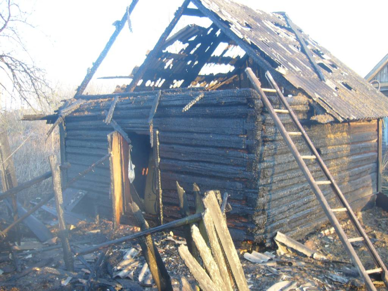 Пожар в деревне Осово