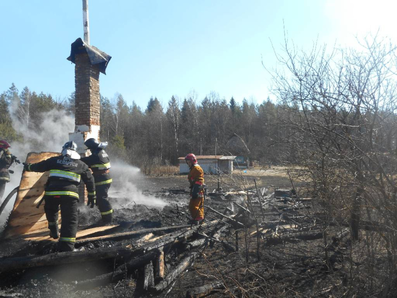 Пожар в деревне Макаровичи