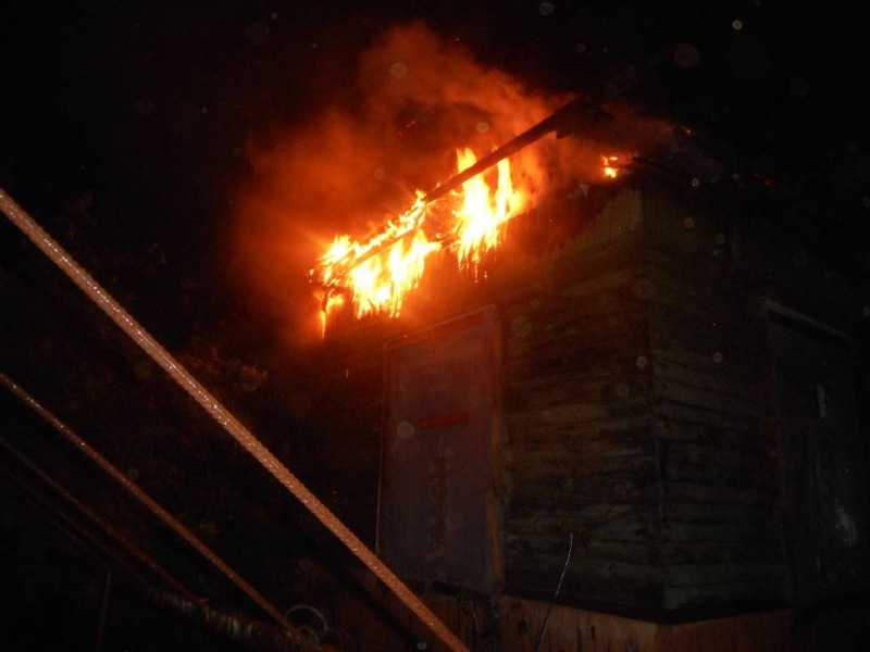 Пожар в переулке Подгорном
