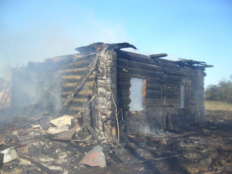 Пожар в деревне Турки