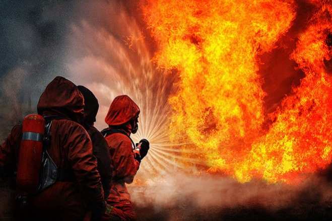 Пожар на балконе в Бобруйске
