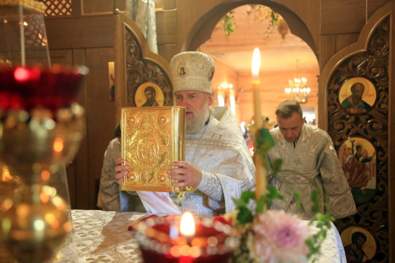 Епископ Серафим совершил Божественную литургию в престольный праздник Ильинского храма г. Бобруйска