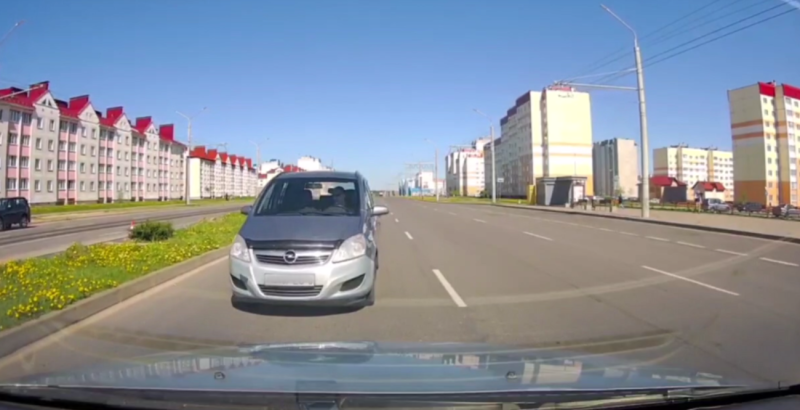 В Бобруйске водитель привлечен к ответственности за езду по встречке