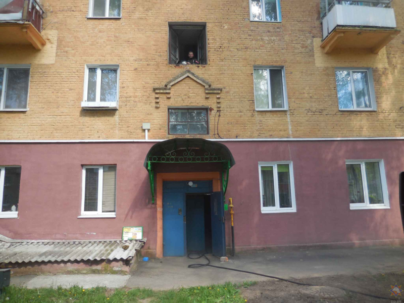 На пожаре в Бобруйске пострадал ребенок