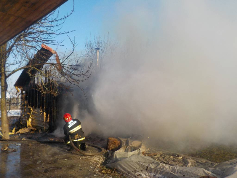 В Бобруйском районе дотла сгорела баня