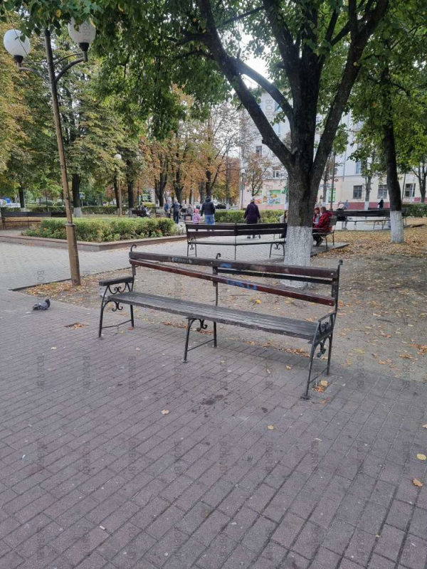 Площадь Ленина, очень красивая лавочка.