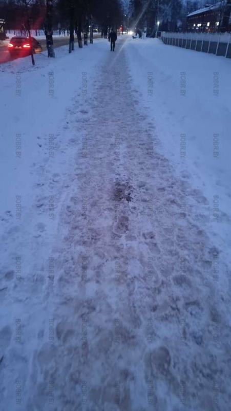 Может кто-нибудь в курсе, Почему в этом году в Бобруйске не убирают снег?