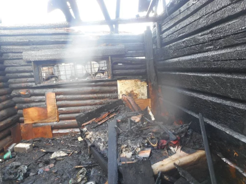 Пожар в деревне Виноградовка
