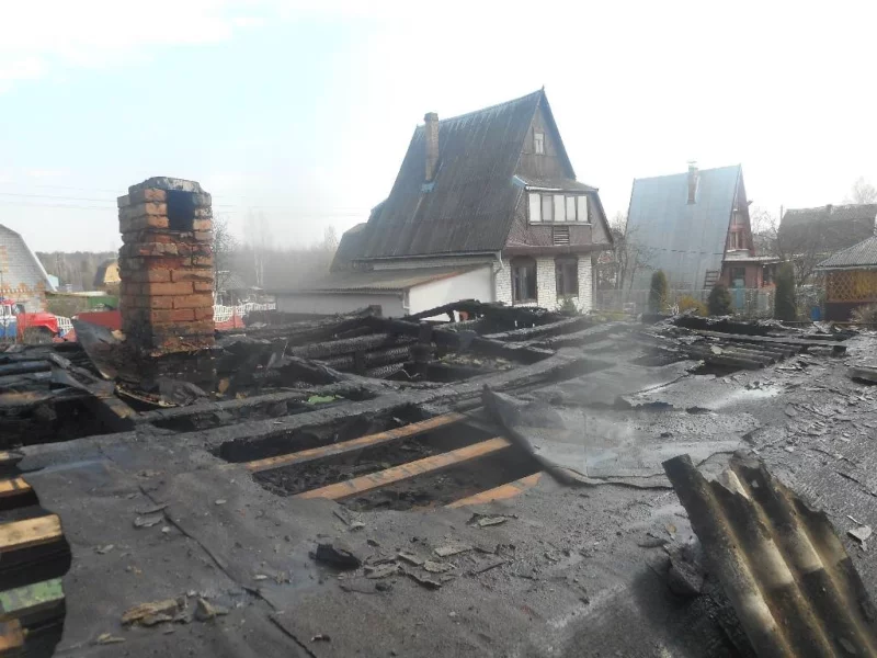 Пожар в садовом товариществе