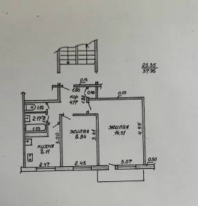 2-комнатная квартира на Лынькова