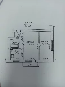 2-х комнатная квартира на ул., Интернациональная д. 43