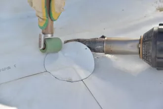 Локальный ремонт мембранной кровли: пошаговая инструкция