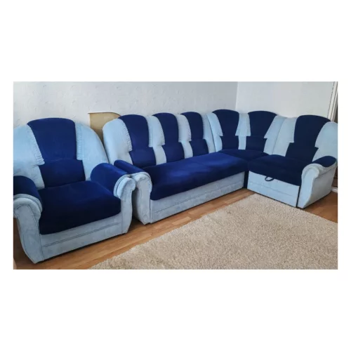 Продам мягкий уголок ( диван угловой и кресло)