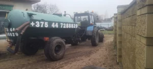 Откачка канализации, перевозка грузов трактором