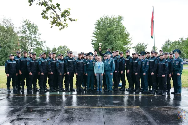 Команда Бобруйского ГРОЧС победила на областных соревнованиях «Сильнейший пожарный-спасатель»