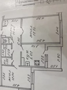 2-ух комнатная квартира 55кв. В центре