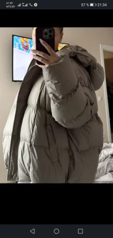 Пуховик 48-54р оверсайз