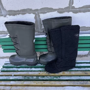 Утеплённые зимние рыбацкие сапоги