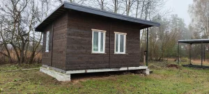 Не достроенный дом с участком 25 соток в д. Ломы