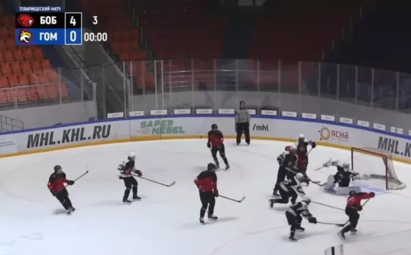 Хоккеисты «Бобруйска U18» одержали крупную победу над «Гомелем U18» со счётом – 5:0