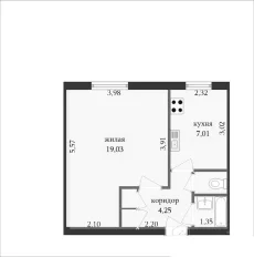 1-комнатная квартира в центре города по ул. Гоголя (Октябрьская)